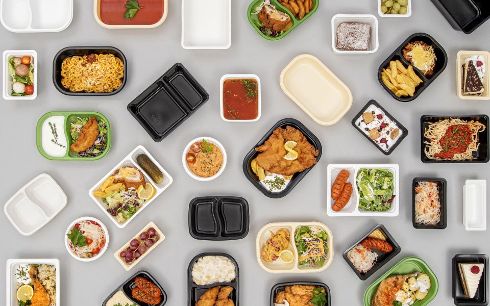 egyszerhasználatos doboz - műanyag melegételes